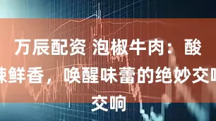 万辰配资 泡椒牛肉：酸辣鲜香，唤醒味蕾的绝妙交响